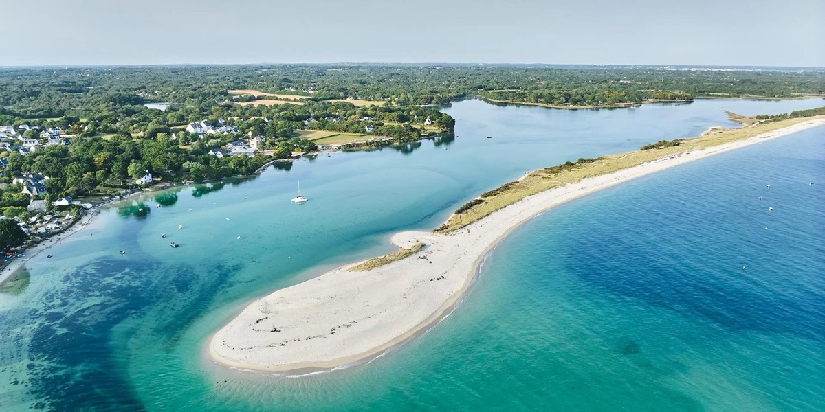 La Mer Blanche lagune Mousterlin Fouesnant - paysage entre terre et mer