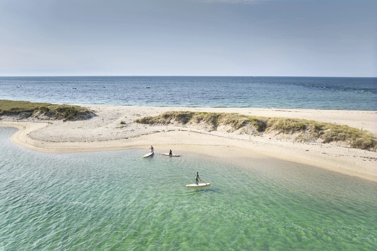 Bénodet vue aérienne - littoral du Trez au Letty Finistère