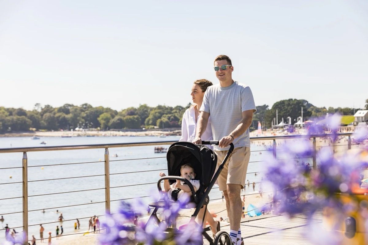 Plage du Trez Bénodet - grande plage de sable fin Pavillon Bleu