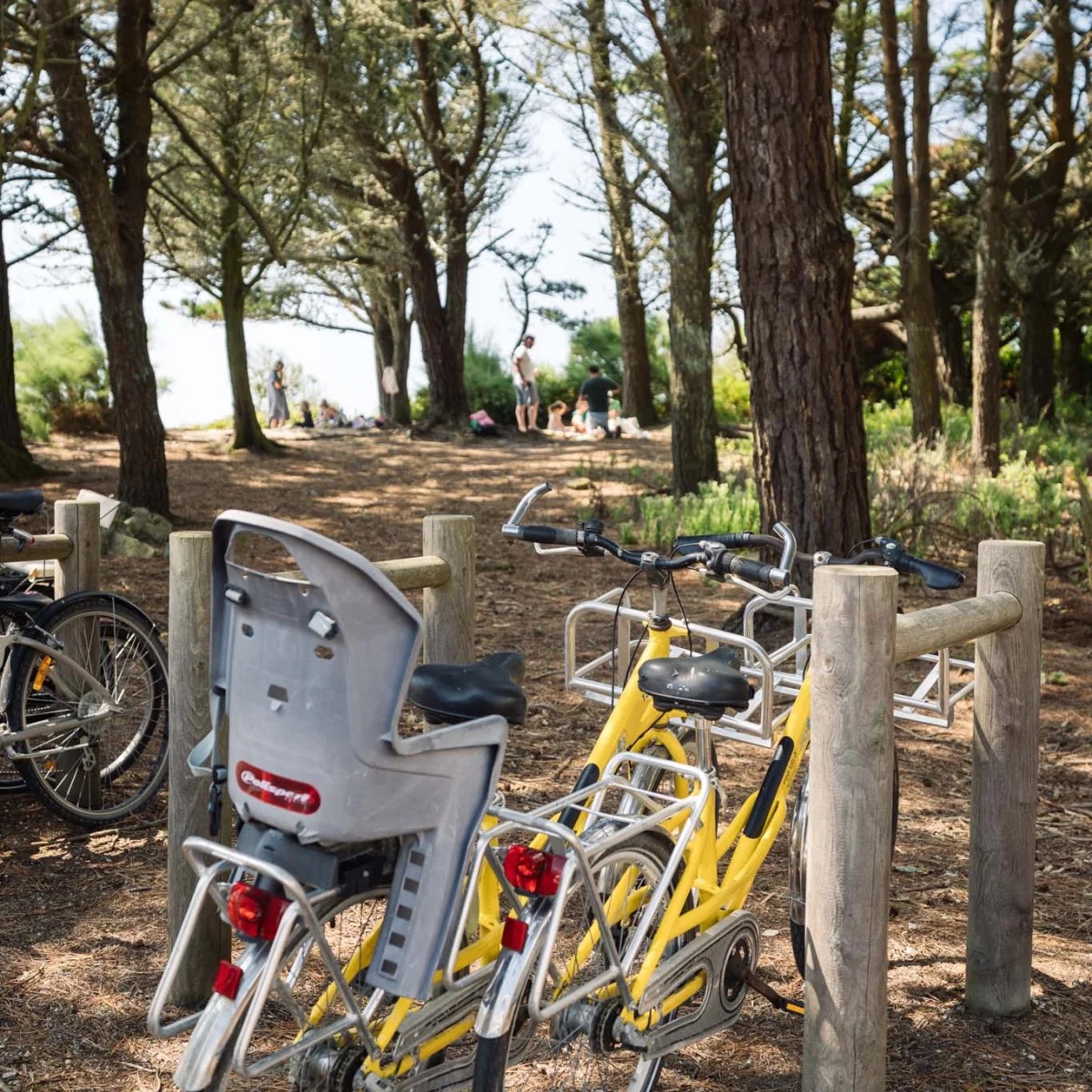 Plage des Dunes près de Kermyl Fouesnant - sable fin en été