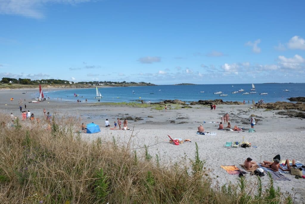 Eaux turquoise de la plage de Kersidan, Trégunc Bretagne