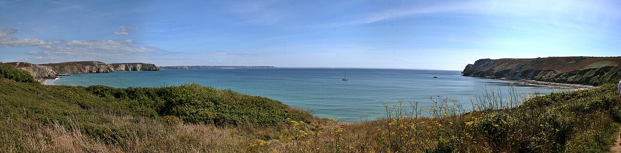 Baie de Pen Hir depuis le sentier côtier de la Palue