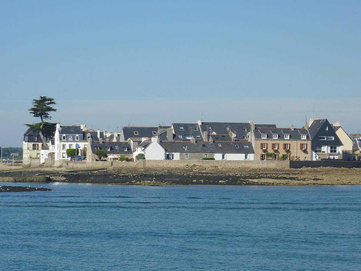 Île-Tudy vue depuis le port de Loctudy