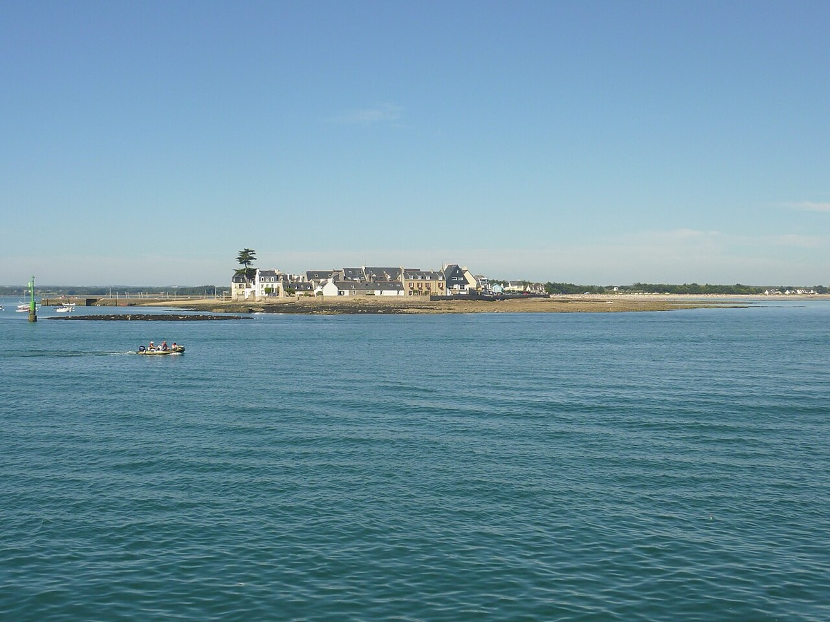 Panorama d'Île-Tudy depuis le port de Loctudy